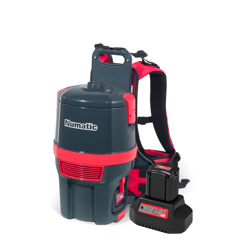 Numatic battery backpack vacuum cleaner RSB150NX/1, graphite, accessory set AA30E | Pack (1 piece)