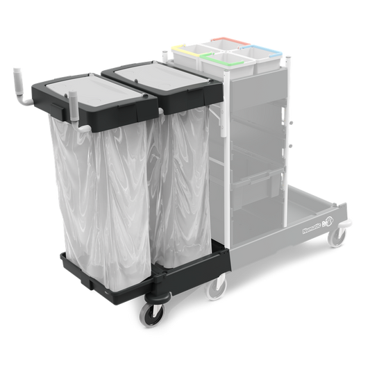 Numatic waste unit extension set 240 liters for SM-4, powder-coated, black (Reflo) | Pack (1 piece)