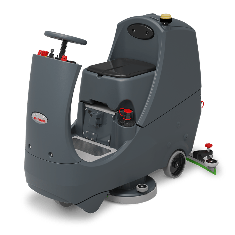 Numatic ride-on scrubber dryer CRL8072T incl. integrated charger and TenTec brushes | Pack (1 piece)