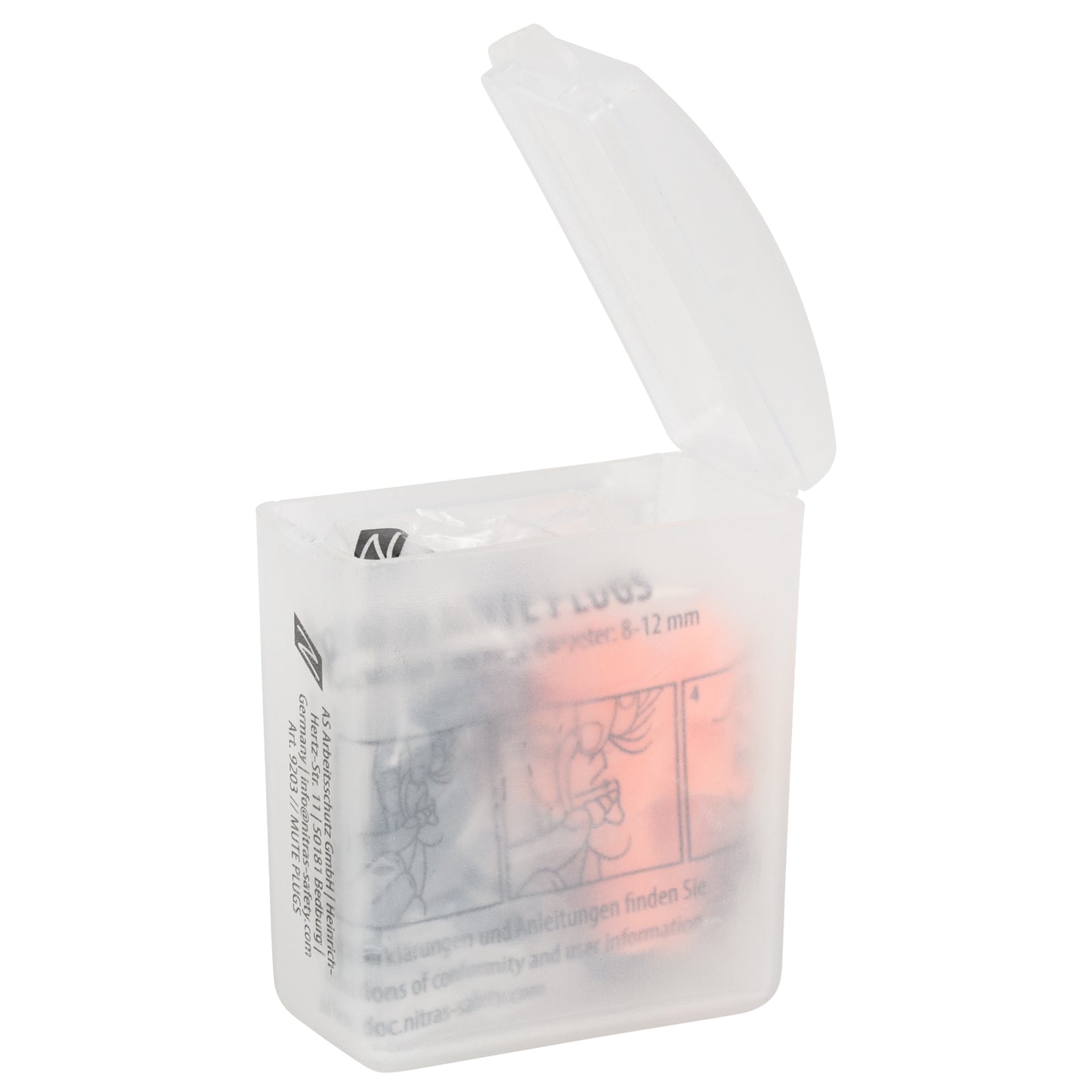 NITRAS MUTE PLUGS, hearing protection plugs, orange / black, EN 352-2 plastic | Pack (48 pieces)