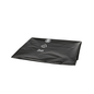 The folded black plastic garbage bag DEISS 95055 (900x1100mm, Type 70, black) from EMIL DEISS KG with recycling material symbols and a white "36" offers a practical packaging solution for the carton or shipping box.
