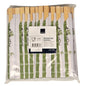 A plastic-wrapped package of 100 Abena Re-Seller GmbH chopsticks, bamboo, individually wrapped. Each chopstick is wrapped in white paper with green bamboo motifs; a labeled sticker is visible on the front. Perfect for Asian dishes.