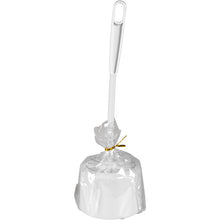 Die Abena Re-Seller GmbH WC-Garnitur in Weiß/Weiß (Karton mit 12 Packungen) - praktische Toilettenbürsten mit langem Griff, hygienisch verpackt, ideal für jedes Bad.