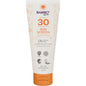 A 200ml tube of Bambo Nature sunscreen SPF30 from Abena Re-Seller GmbH - color and fragrance-free, high protection for sensitive skin, dermatologically tested, vegan, reef-safe, and water-resistant. Sold in cartons of 6 pieces.
