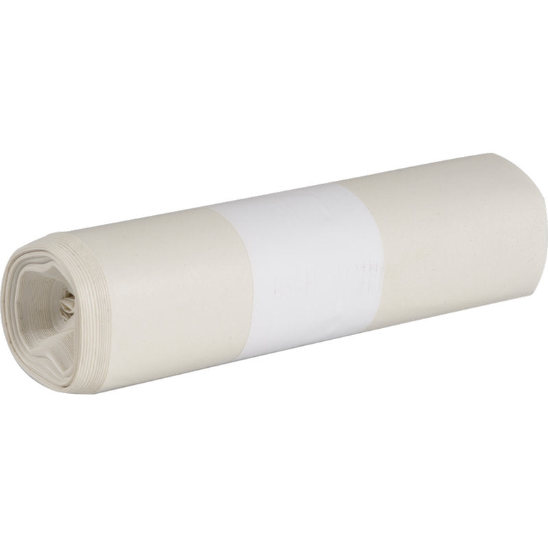The Abena Re-Seller GmbH trash bags for Sækko Boy 120, 55 my LDPE Recycled offer an eco-friendly solution characterized by a simple white label and sustainable materials - ideal for your needs.