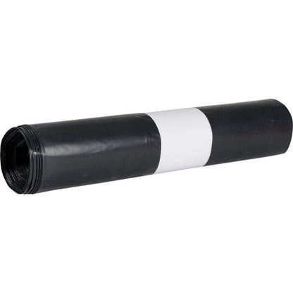 A roll of Abena Re-Seller GmbH trash bags for Sækko Boy 120, 55 my LDPE Recycled with a white label is shown against a plain white background - eco-friendly and ideal for environmentally conscious users.