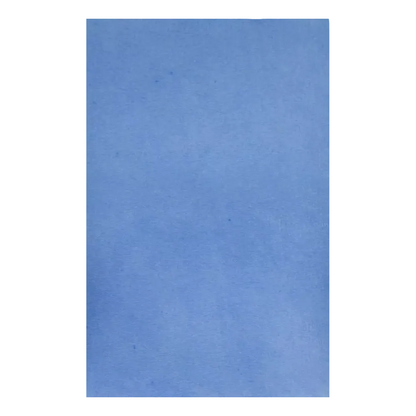 A uniform light blue background with a slightly textured appearance, reminiscent of the AMPri Dental Crepe Tray Liner Filter Paper from AMPri Handelsgesellschaft mbH for hygienic dental care.