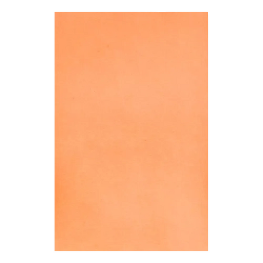 Ein schlichter, einheitlicher orangefarbener Hintergrund mit Struktur, der an das bei einer Zahnbehandlung verwendete AMPri Dental Kreppauflage Tray-Filterpapier der AMPri Handelsgesellschaft mbH erinnert, füllt das gesamte Bild aus.