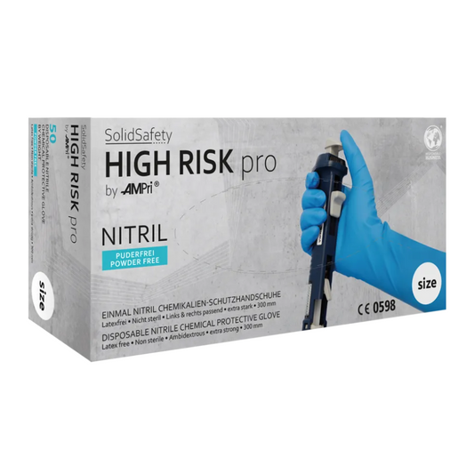 Ampri SolidSafety High Risk Pro Nitril Chemical Protection gloves Type A