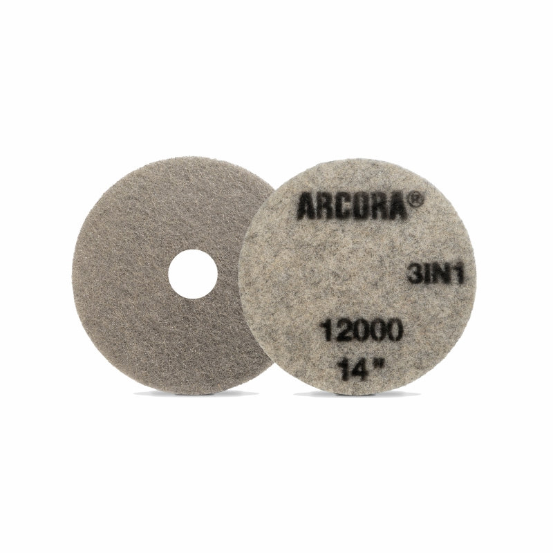 ARCORA SUNSHINE ProPAD 3-in-1 Cleaning and Polishing Pad, Gray