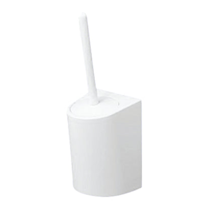The CWS ParadiseLine toilet brush | 1 piece from CWS is a white plastic toilet brush with a holder that offers a simple, modern design for thorough cleaning; depicted on a white background.