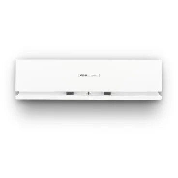 The CWS front panel for the Air Bar fragrance dispenser by CWS features a minimalist, rectangular white design and is isolated on a plain white background. The modern look is complemented by a sleek display panel that can be effortlessly mounted on the wall.