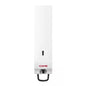 The CWS panel white for - ParadiseLine hand lotion dispenser | 1 piece is a white, rectangular wall dispenser with a black viewing window and red "CWS" lettering on the front, as well as a black lever for easy use in public spaces.