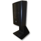 The Diversey IntelliCare Table Stand (1 piece) from Diversey Deutschland GmbH & Co. OHG features a sleek tabletop design with a transparent front panel, making it ideal for securely holding automatic hand sanitizer dispensers on flat surfaces.
