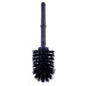 The black replacement brush for the D1228921 toilet brush from Diversey Deutschland GmbH & Co. OHG with holder and densely packed bristles ensures optimal bathroom hygiene, presented against a white background. Package (1 piece).