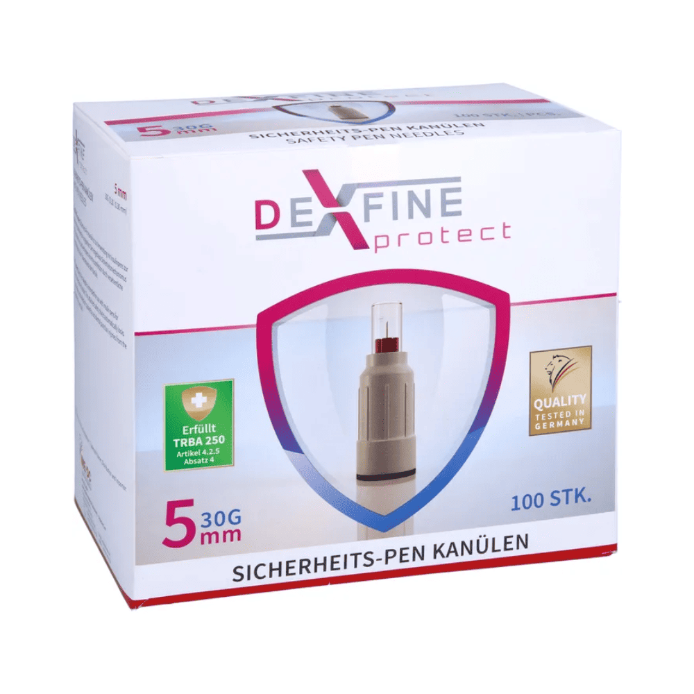 DEXFINE protect Sicherheits-Pen Kanülen 30G - 100 Stück
