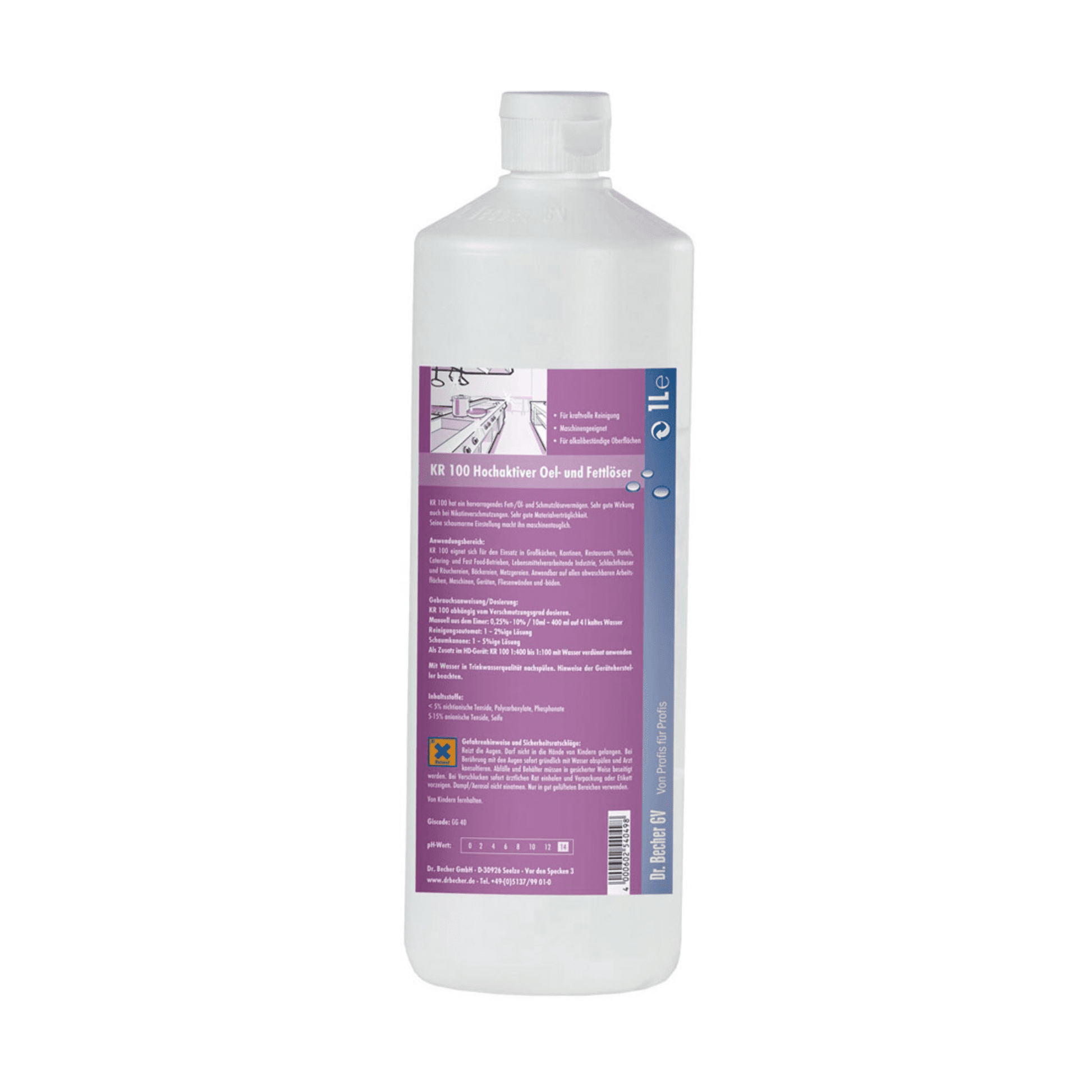 Dr. Cup KR 100 Highly active oil and grease remover