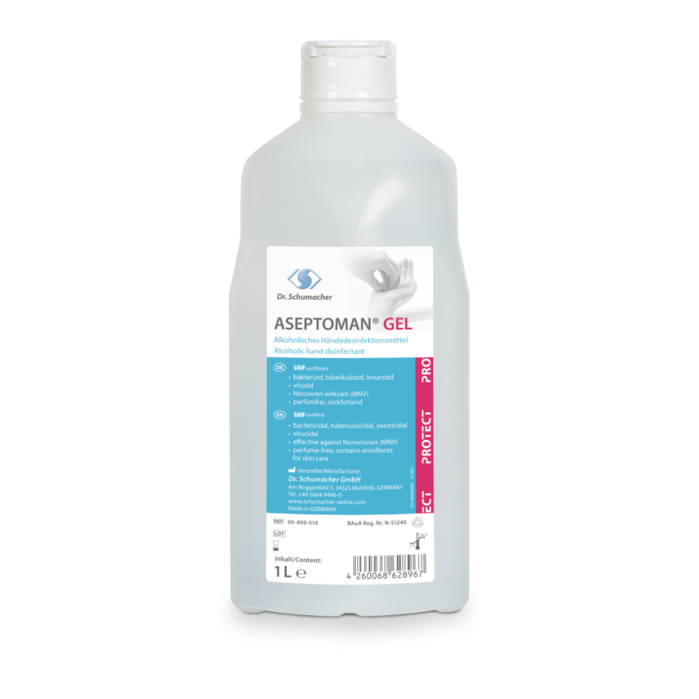 Dr. Schumacher Aseptoman® gel hand disinfection gel - 1 liter