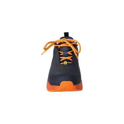 Safety shoes S1PS, laces safety shoes S1PS, black blue/light orange