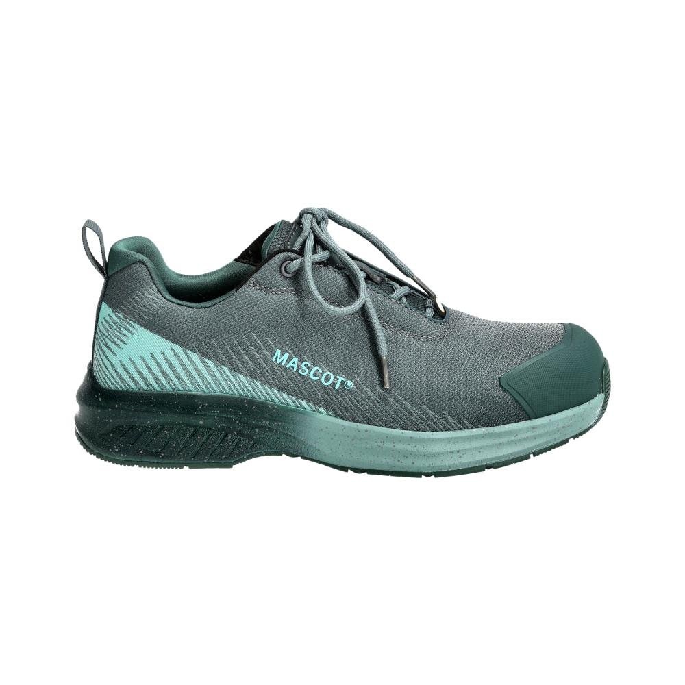 Safety shoes S1PS, laces safety shoes S1PS, forest green