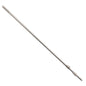 The TELESCOPIC HANDLE, ALUMINUM TUBE, WHITE EXT. 2500MM from Haug Bürsten KG consists of a telescopic rod made of aluminum (outer diameter 25/22mm) with a plastic handle and thread, which has an extendable length of 2500mm against a white background.