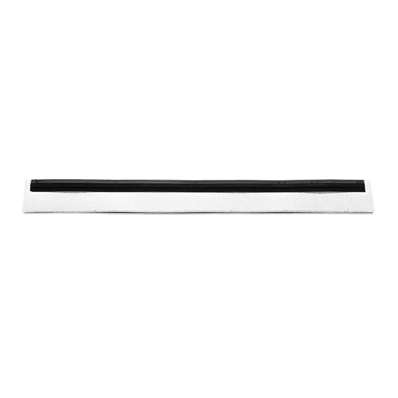 The REPLACEMENT RUBBER LIP, 1-LIPPED, FOOD GRADE, 625X20X22 from Haug Bürsten KG is a rectangular, white, food-safe replacement strip with a black center line, depicted horizontally on a plain white background.