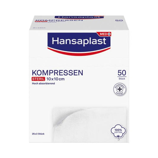 Hansaplast sterile compresses 10 x 10 cm - 25 x 2 pieces