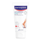 A white tube with the discontinued product from Beiersdorf AG: Hansaplast Anti Callus Peeling 2in1 (75ml) stands upright. The predominantly white label with blue and red accents shows bare feet, water splashes, and the text "Foot Care".