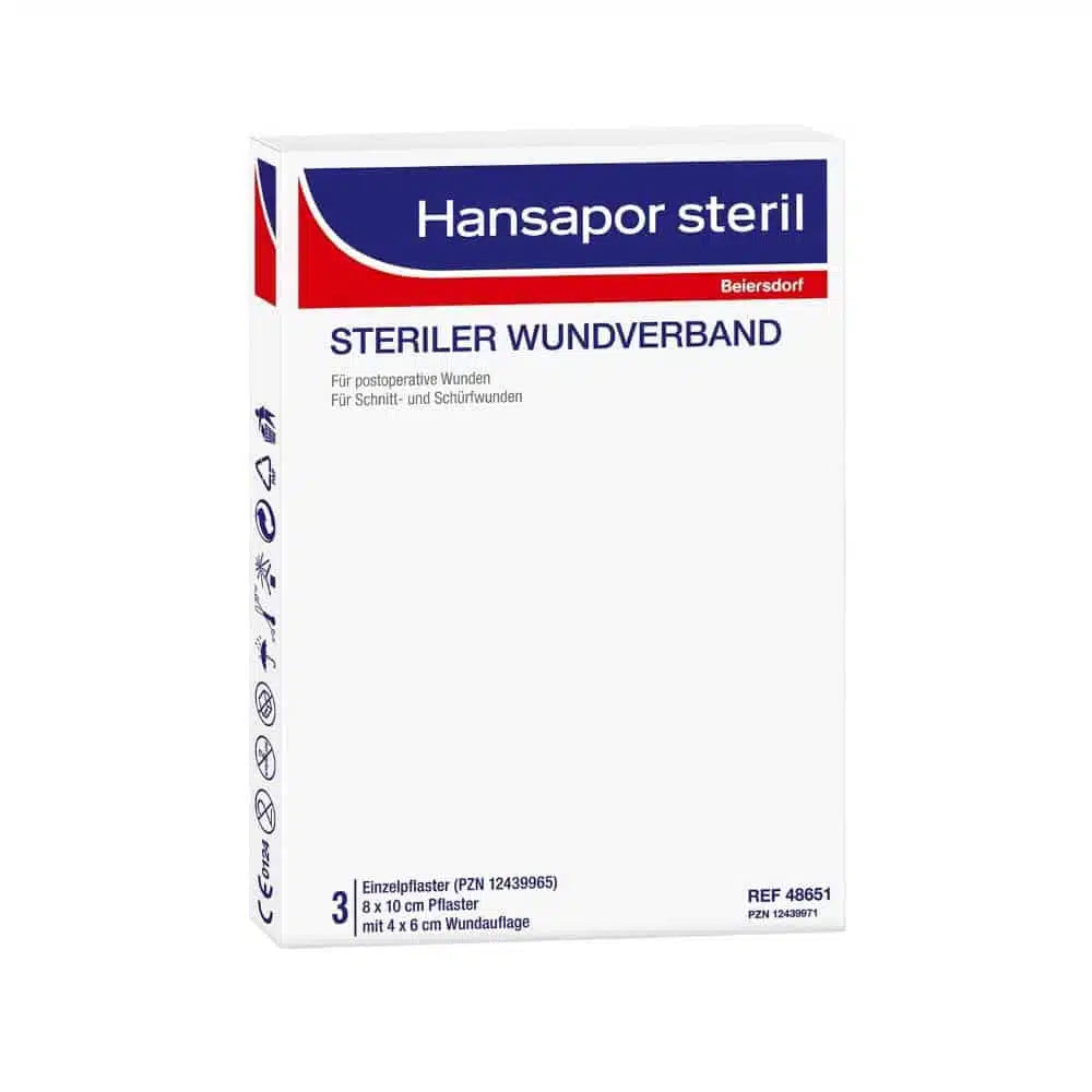 Hansapor sterile, sterile wound dressing - 10 x 15 cm