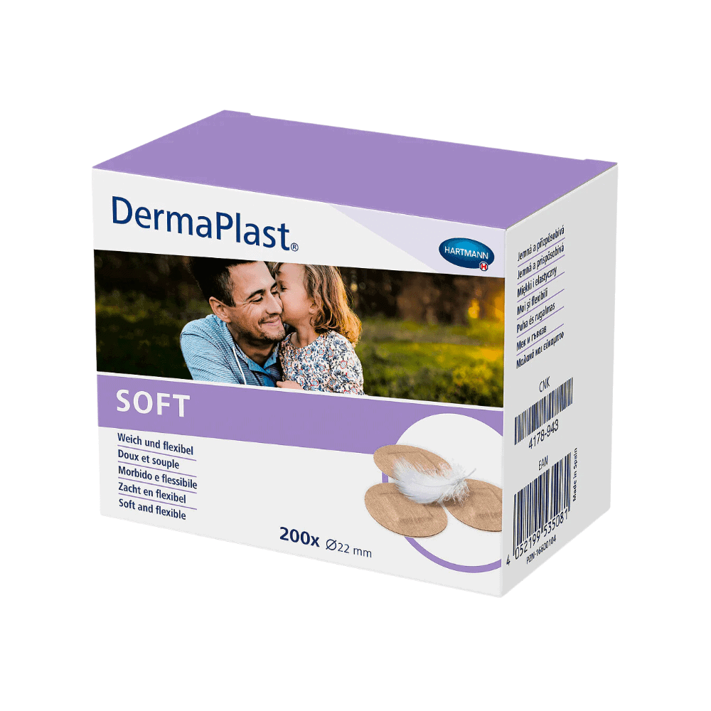 Hartmann DermaPlast® SOFT wound plasters - 200 pieces