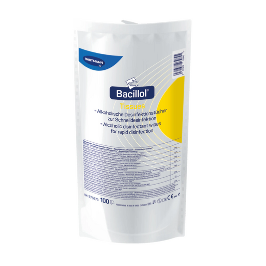 Hartmann Bacillol® Tissues disinfectant wipes, refill pack - 100 wipes