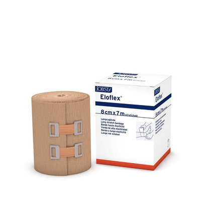 Eloflex, Stütz- und Entlastungsbinde, Langzug 180 % Dehnung, 7 m gedehnt