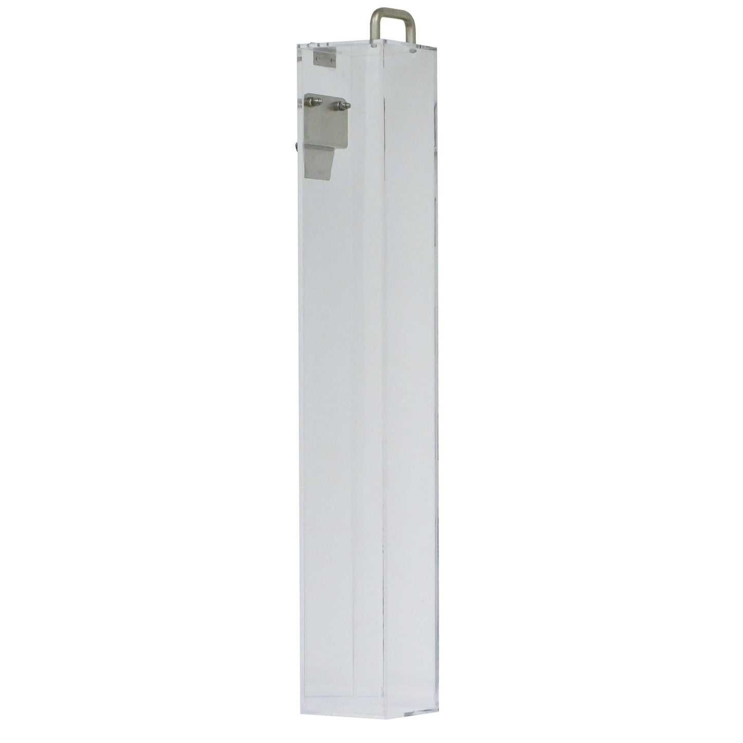 The Novocal catheter holder made of 4 mm acrylic glass, white, with hinged lid and handle, is ideal for hygienic storage; 3% light-transmissive, from the brand Novocal, pack of 1 piece.