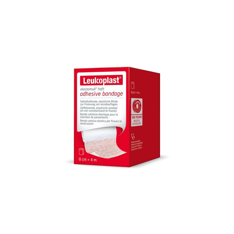 Leukoplast elastomull haft, kohäsive Fixierbinde, weiß