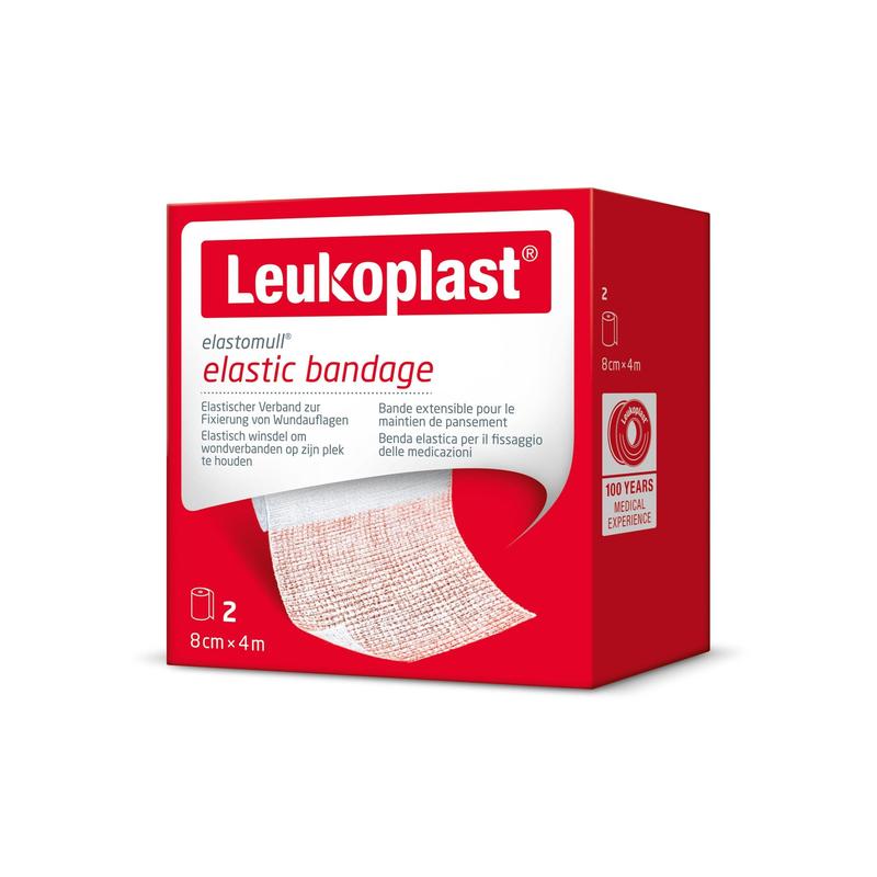 Leukoplast elastomull, elastische Fixierbinde, weiß