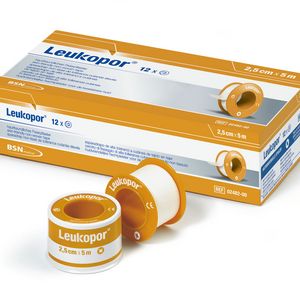 Leukopor, Rollenpflaster, im Schutzring