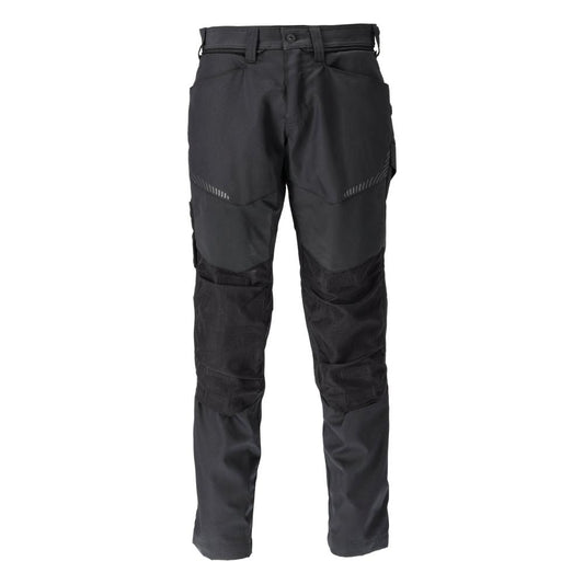 Trousers with knee pockets trousers, black