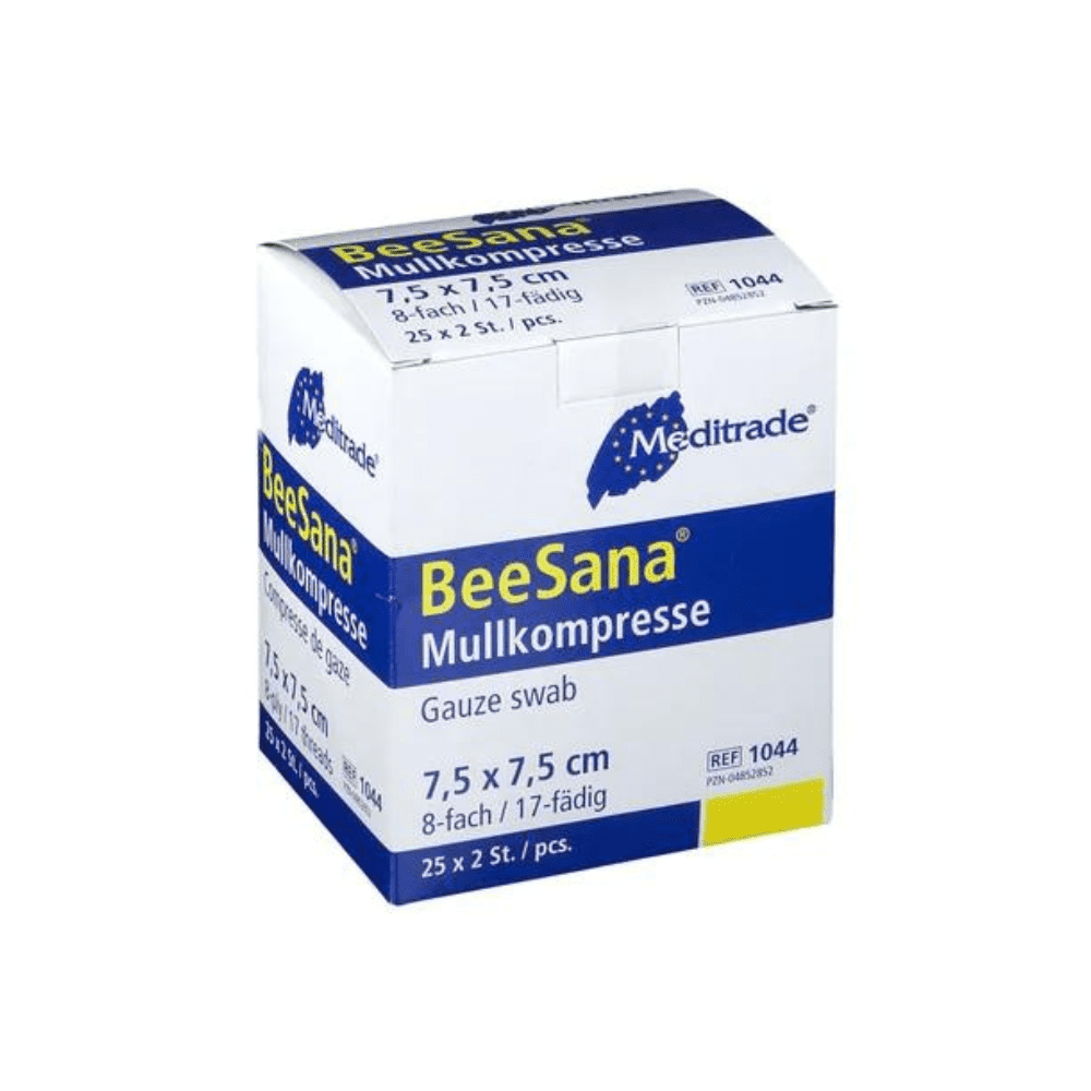 Meditrade BeeSana® Mullkompresse, steril - 25 x 2 Stück