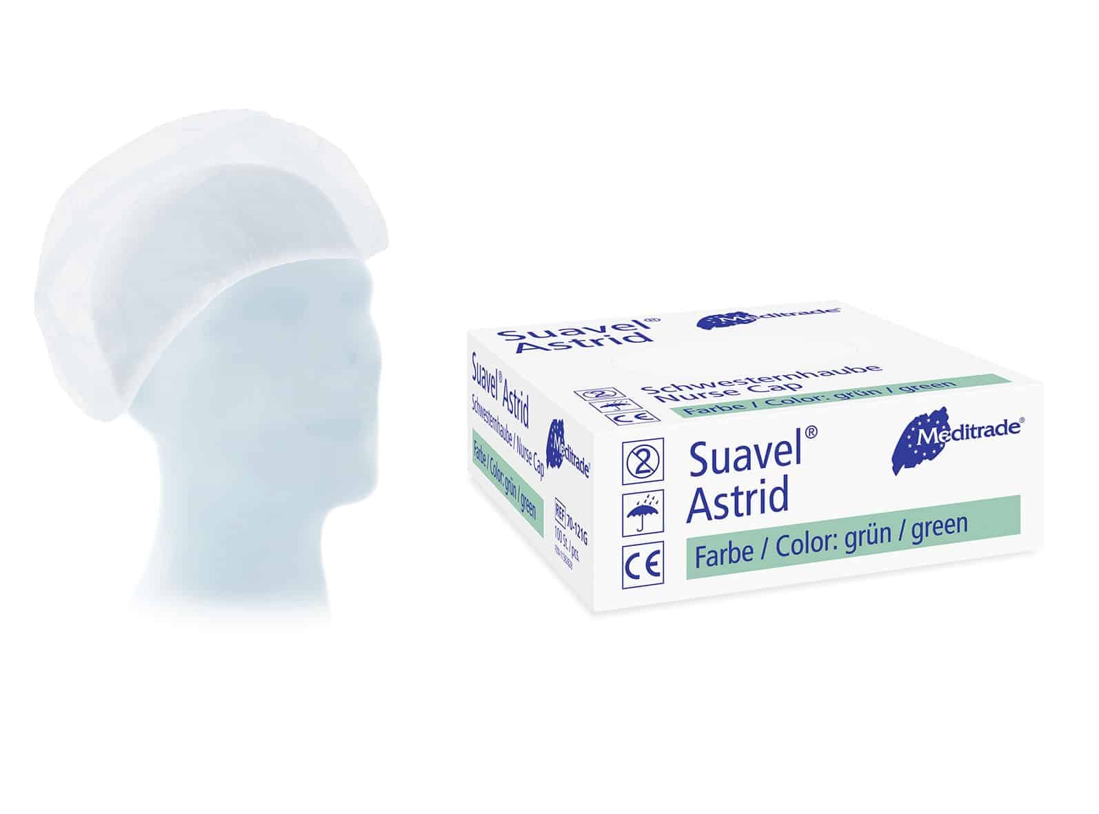 Meditrade Suavel® Astrid nurse's cap XL - white