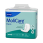 A package of Hartmann MoliCare® Premium Form incontinence pads from Paul Hartmann AG, consisting of 32 pieces with extra odor neutralization. The package is blue-green and displays product features and environmental labels.