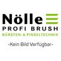 The logo of Nölle Profi Brush Bürsten- & Pinseltechnik e.K. appears with the green lettering "Bürsten- & Pinseltechnik" below it, indicating professional cleaning. "No Image Available" signals no image for the street broom Bahia-Elaston 60 cm.
