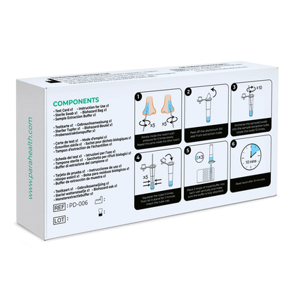 12-in-1 rapid test set for detecting antigens (COVID-19, influenza A/B, streptococci, legionella and others) | Pack (1 test)