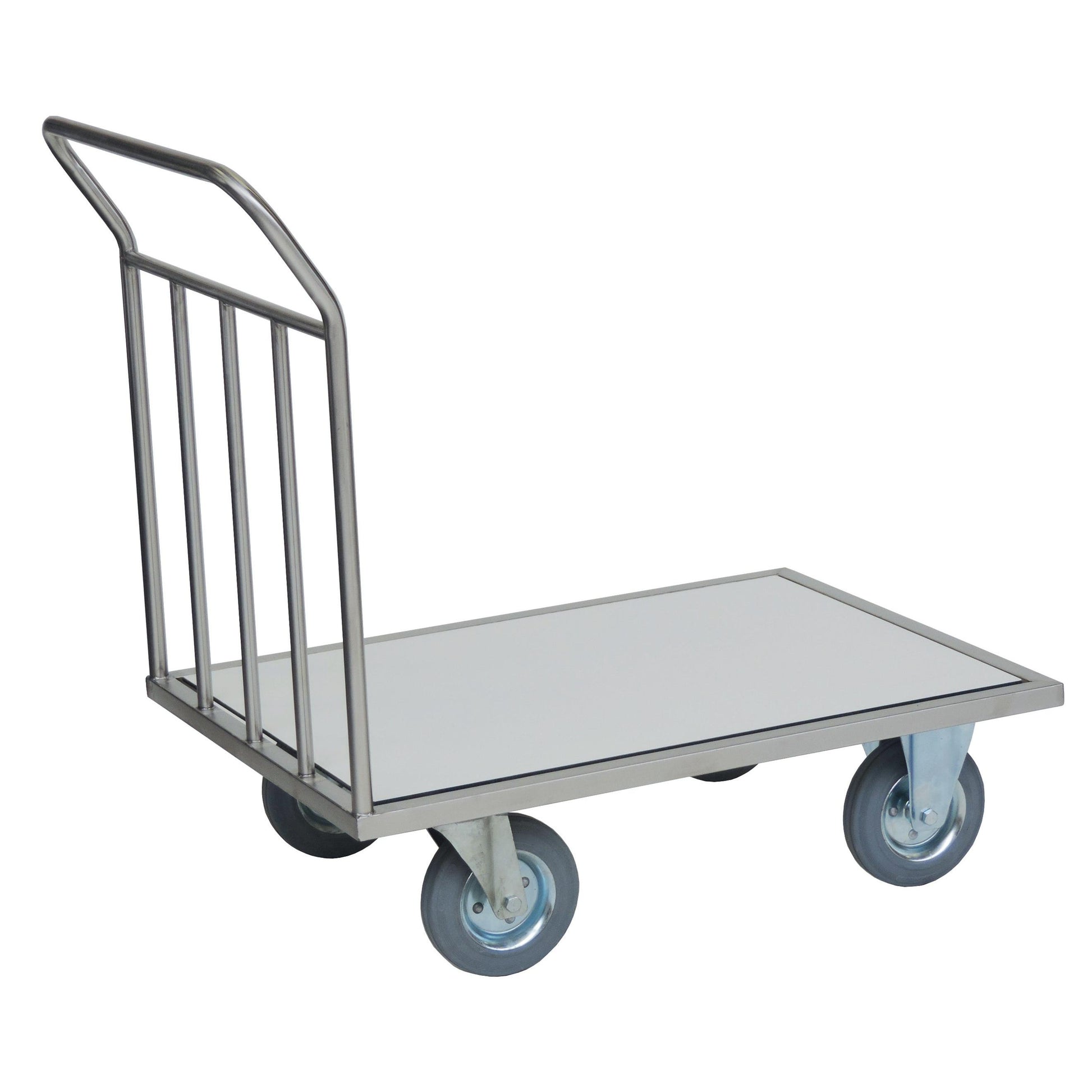 Der Novocal Stirnwandwagen verfügt über einen Edelstahlrahmen mit vollverschweißten Rohrverbindungen und ist ideal für den Schwerlasttransport in industriellen Umgebungen. Die Lieferung erfolgt als Einzelstück (1 Stück).