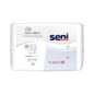 Packaging of adult diapers from the brand TZMO Deutschland GmbH with the label "San Seni Prima Incontinence Pad | Pack (30 pieces)" and "Premium Quality". The pack contains 30 anatomically shaped diapers made of breathable material. The logo highlights features such as EDS, leak protection, and odor control, ensuring wearing comfort for bladder weakness.