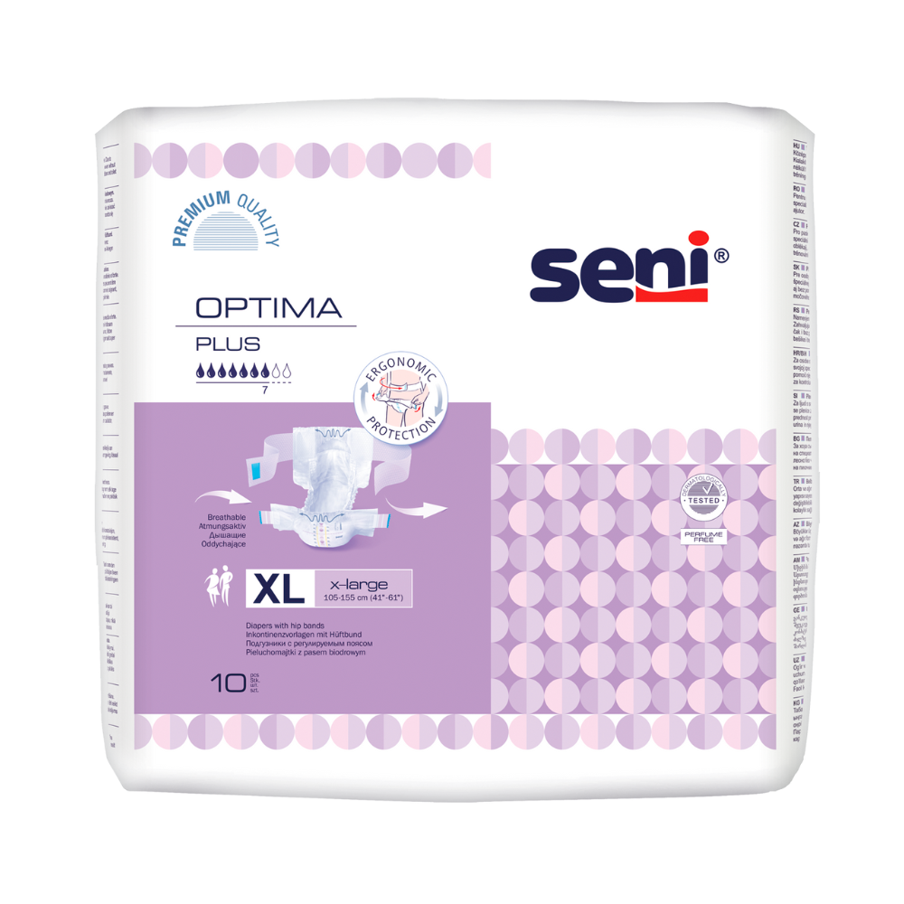 Seni Optima Plus incontinence pads with waistband - 10 pieces