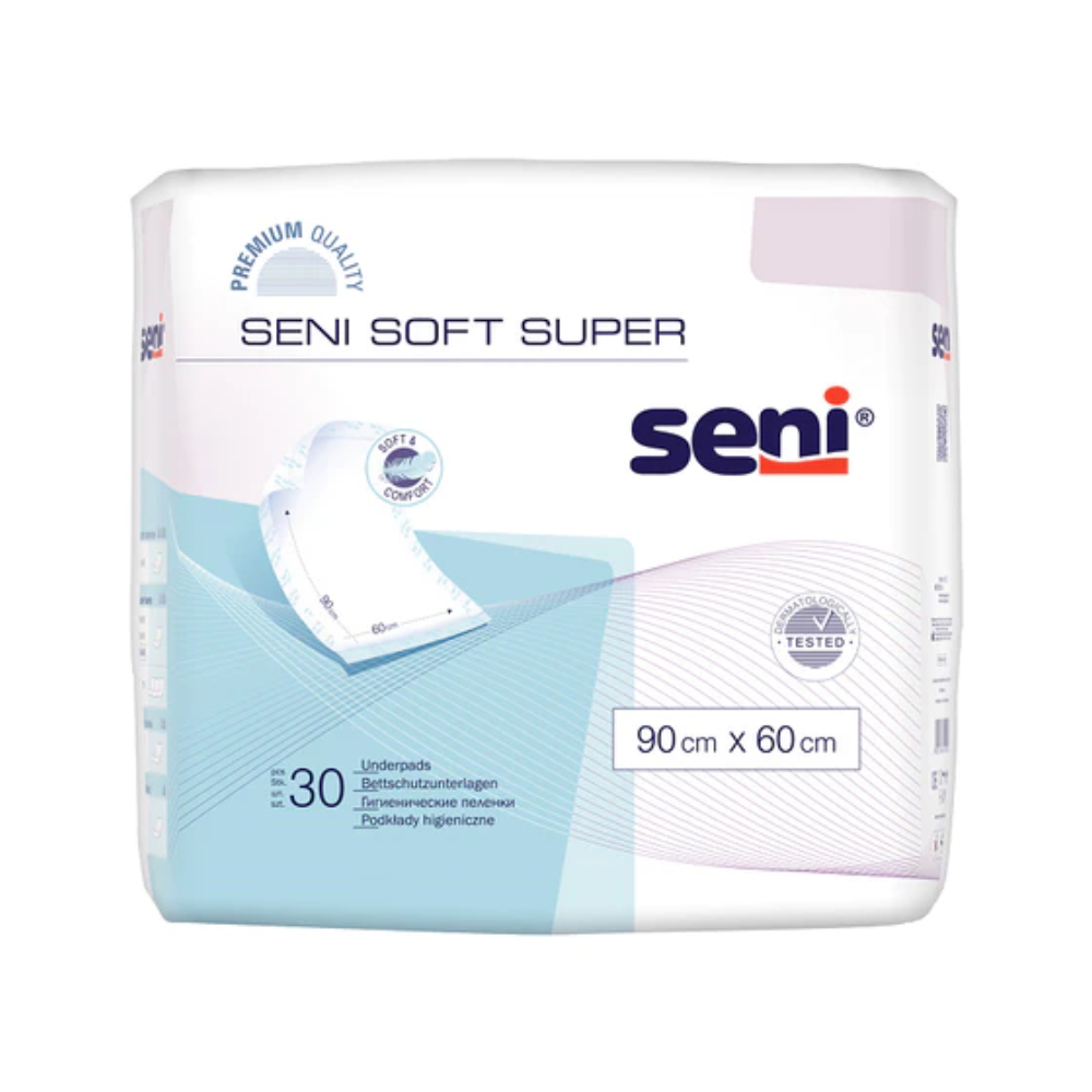 Seni Soft Super bed protection underlays 90x60 cm - 25 pieces