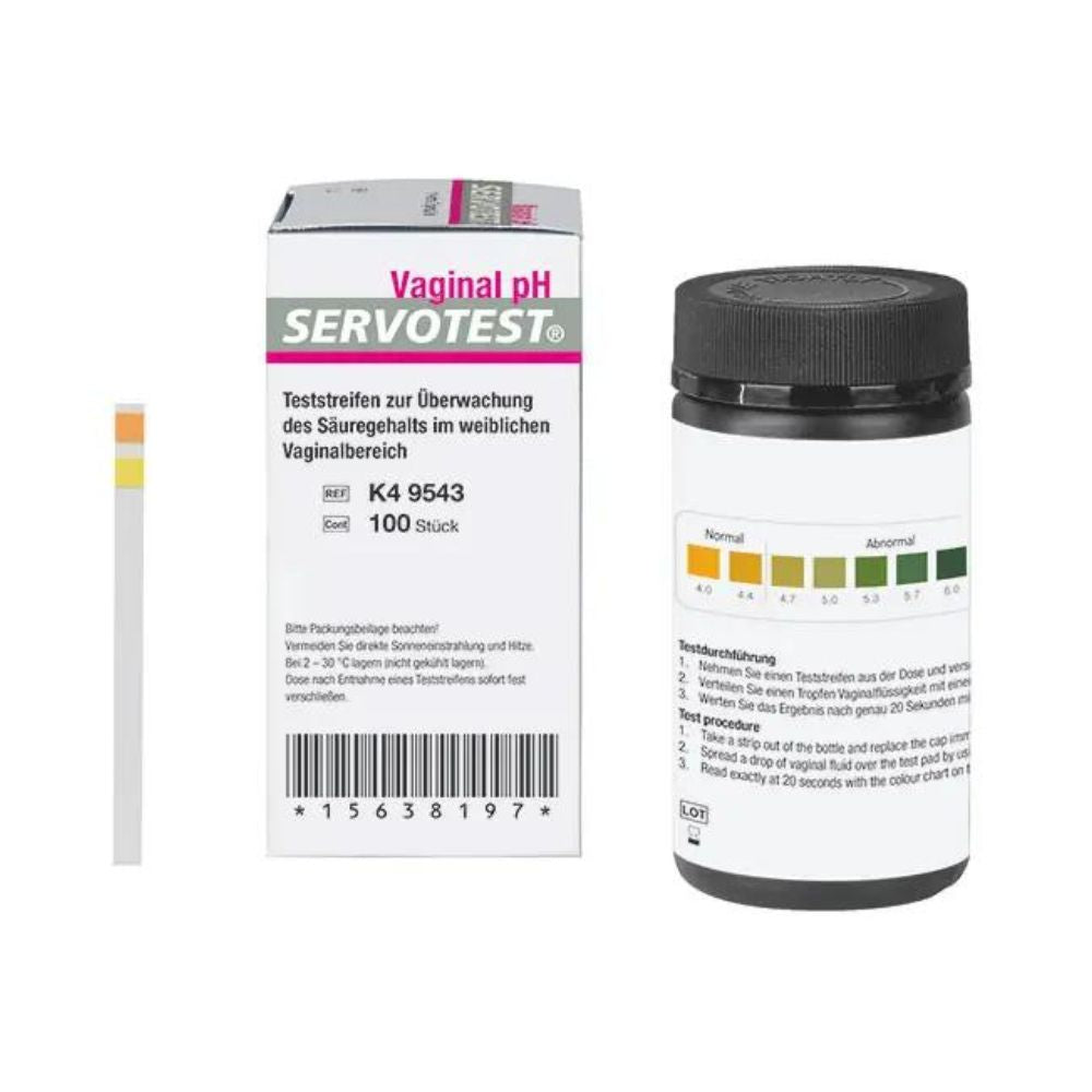 Servotest vaginal pH indicator strips - 100 pieces