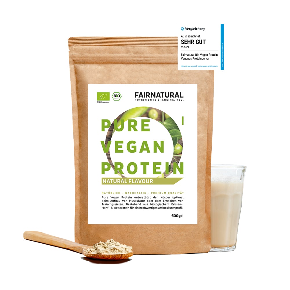 Organic vegan protein powder neutral without soy