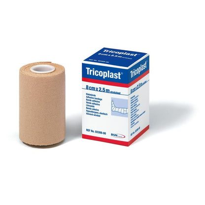 Tricoplast, längs- und querelastische Klebebinde, 2,5 m x 10 cm
