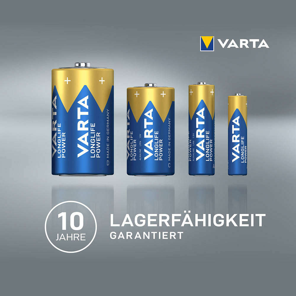 Varta Longlife Power 4906 AA Battery LR6 - 4 pieces